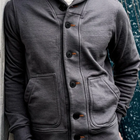 BODEGA | CARDIGAN
FRENCH TERRY SHAWL COLLAR CARDIGAN - Picture 3 of 3